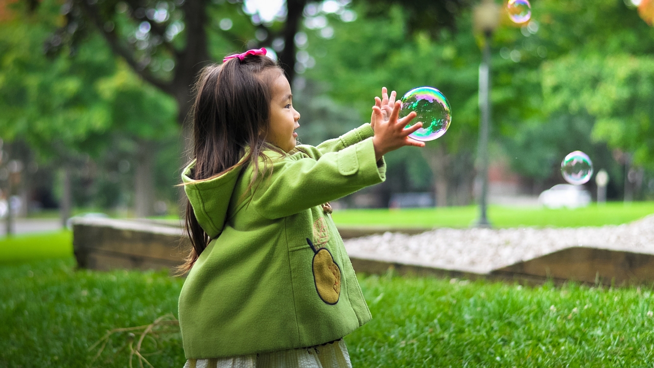 Girl in park