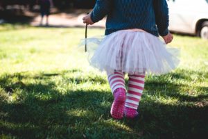 Child in pink tutu